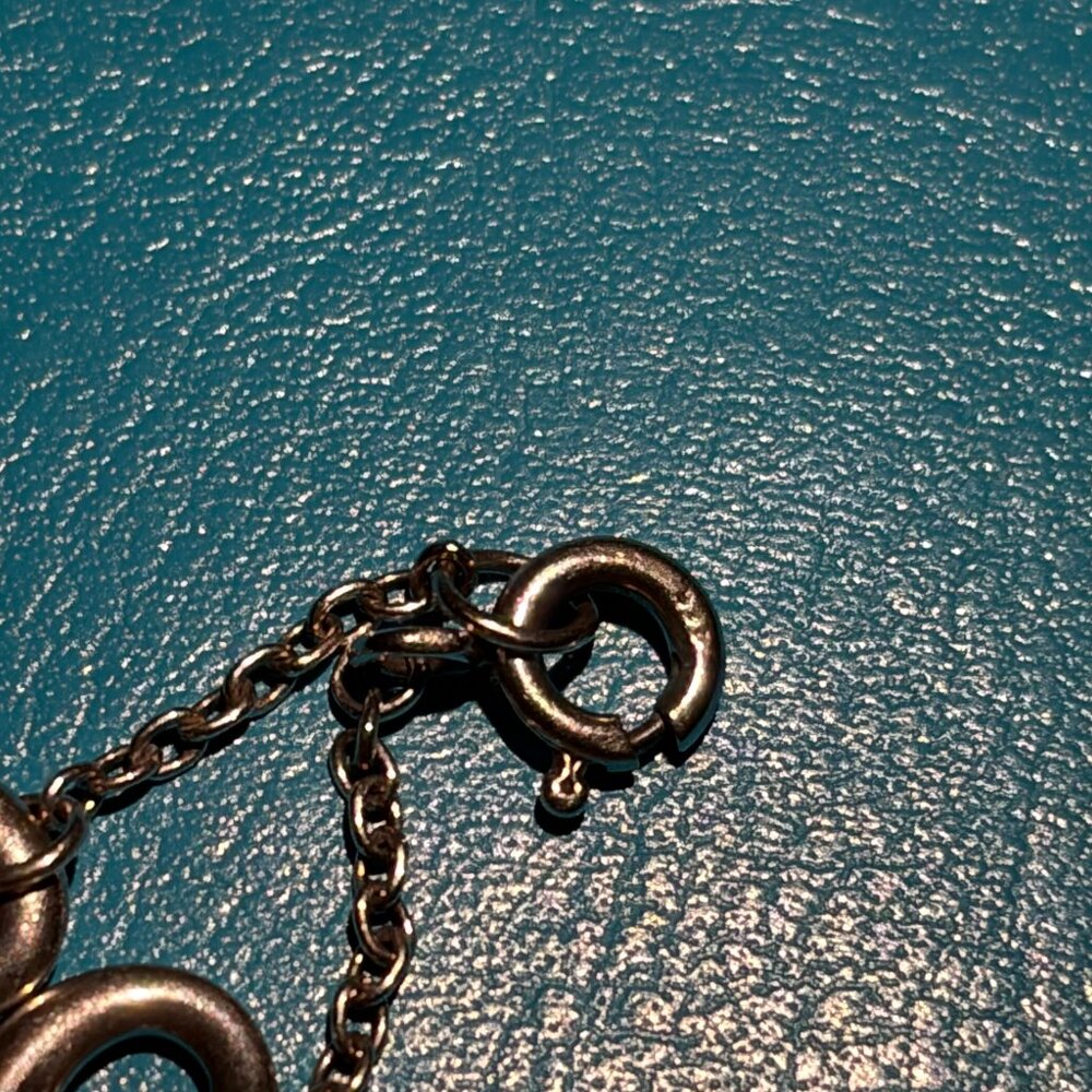 Tiffany & Co. Elsa Peretti Open Heart Link Bracelet Sterling Silver w/ Pouch - Picture 4 of 4